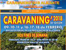 Tablet Screenshot of caravaning-alicante.es